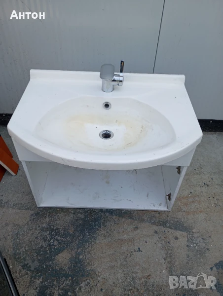 Мивка за баня , шкаф и смесител, снимка 1