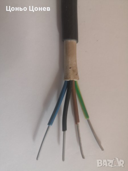 Кабел силов, неразпространяващ горенето, алуминиев с двойна изолация 4 х 2.5 кв.мм. , снимка 1