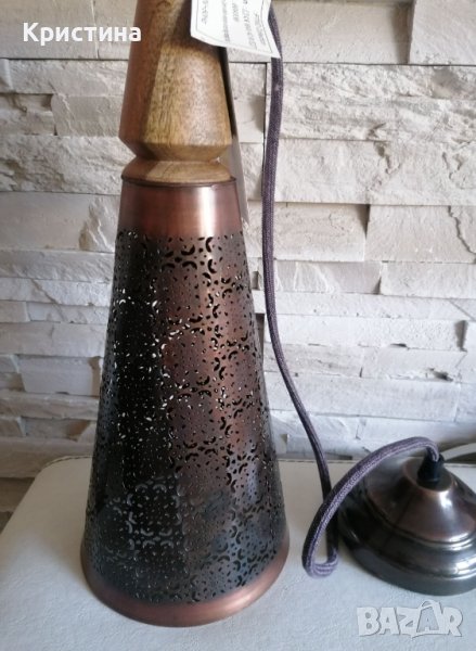 Метален полилей/Висяща таванна лампа, снимка 1