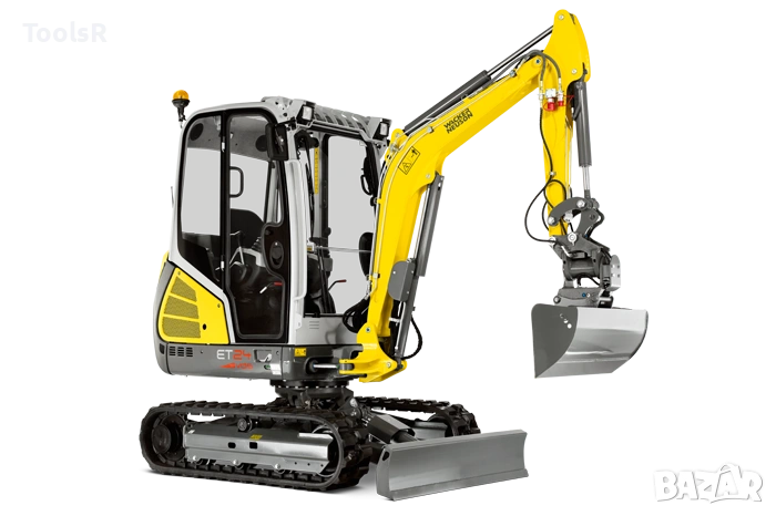 малък верижен багер под наем, малък, мини багер 2.5т, мини копач, микробагер компактен багер, канали, снимка 1