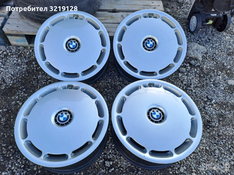 4бр. Оригинални BMW джанти 16" с тасове BMW, снимка 1