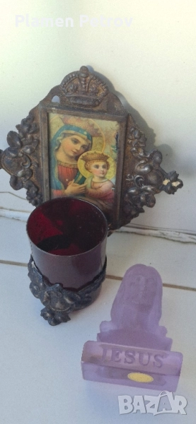 Иконостас за стена и Исус Христос/Мурано/, снимка 1