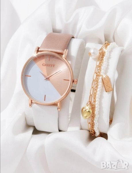 Дамски часовник с гривна Colorblock , снимка 1