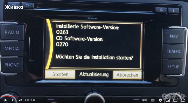 Актуализация на фърмуера на RNS 315 VW, Skoda, Seat Media System 2.2, снимка 1