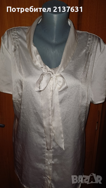 ДАМСКА бяла БЛУЗА  - Размер XL , снимка 1