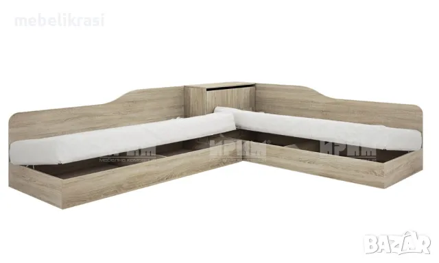 Ъглови легла  с ракла-Сити 2001.В  няколко цвята!Налични., снимка 2 - Спални и легла - 47376381