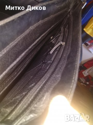 Guess мъжка чанта маркова за през рамо лаптоп естествена кожа -промазан плат 37х27х9см като нова, снимка 11 - Чанти - 39245090