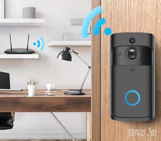 Интелигентен iOS Android Глас Домофон Интерком Wi-Fi Смартфон Контрол Активация Движение Видео Запис, снимка 3 - Комплекти за видеонаблюдение - 41321049