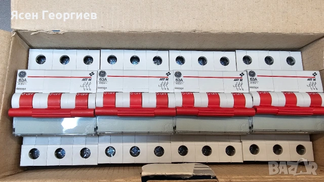 Автоматични прекъсвачи/предпазители Merlin Gerin C63A, снимка 8 - Друга електроника - 53619011