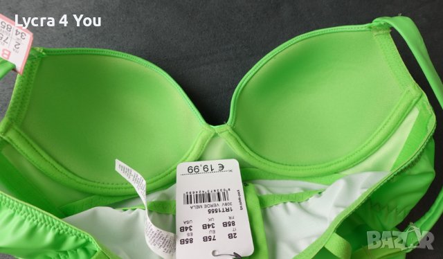 75В нов къс корсет/бюстие в неонов зелен цвят с кожен ефект, снимка 10 - Корсети, бюстиета, топове - 42082307