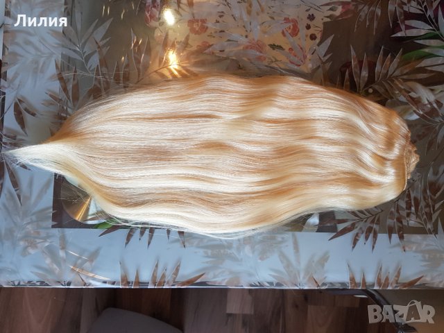 Индийска коса 200гр. 51см. 100% естествена коса! 60, снимка 2 - Аксесоари за коса - 34014062