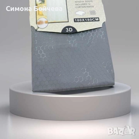 Завеса за душ 3D 180х180