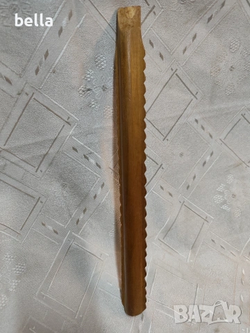 Традиционен народен инструмент „двоянка“ с дърворезба., снимка 2 - Антикварни и старинни предмети - 53291836