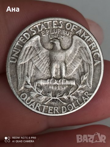 1/4 долар 1944 г сребро

, снимка 2 - Нумизматика и бонистика - 41737214