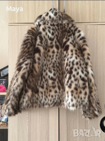 ZARA късо палто с изкуствен косъм, снимка 2 - Якета - 51474282