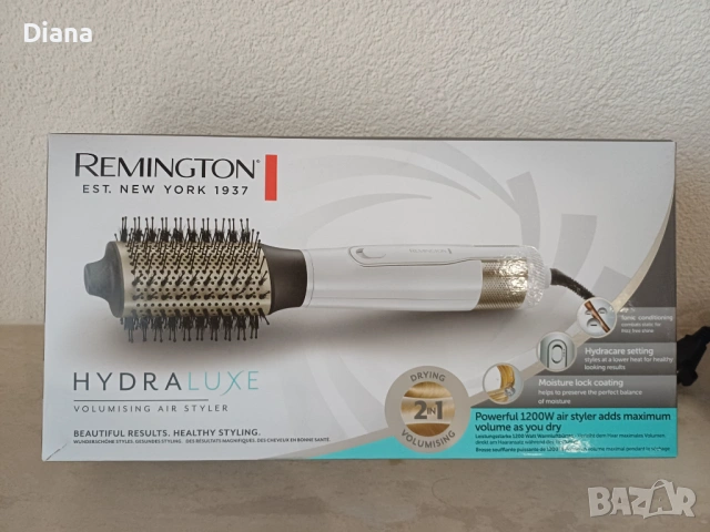 Четка-сешоар Remington Hydraluxe 1200W, нова, гаранция