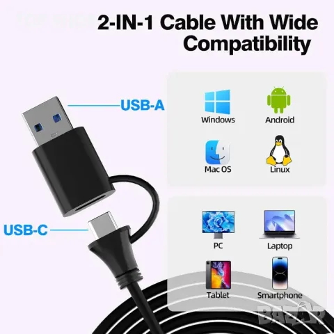 Захранван USB хъб, VKUSRA 11-портов USB 3.2/USB C хъб с 10Gbps USB-A и 2 USB C 3.2 порта, снимка 2 - Друга електроника - 49457547