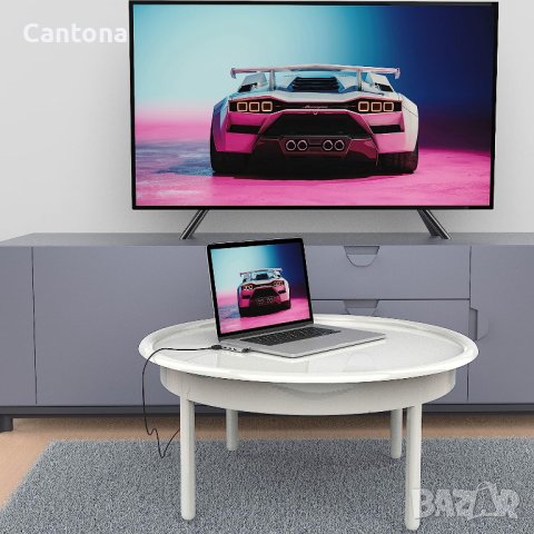 NOV8Tech USB C хъб 7 в 2, HDMI, SD/Micro SD четец, Thunderbolt 3 - 100 W, 3xUSB, снимка 6 - Други - 41610531