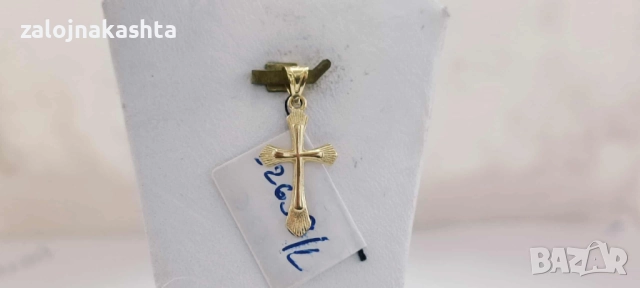 Нов Златен кръст-0,72гр/14кр, снимка 2 - Колиета, медальони, синджири - 52164224