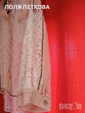 Ефектна риза с дантела, снимка 2 - Ризи - 53503346