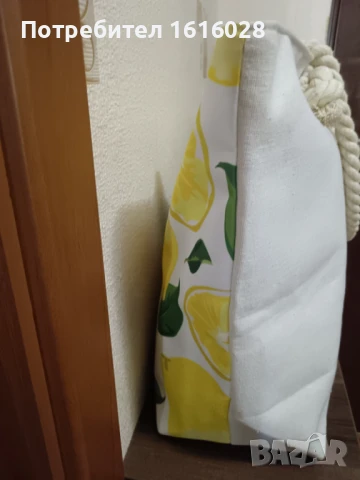 Голяма плажна чанта на лимони., снимка 7 - Чанти - 51320362