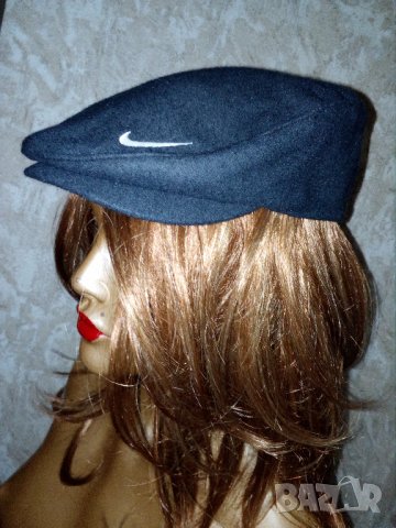 Nike -S-Оригинален зимен черен каскет 80% вълна