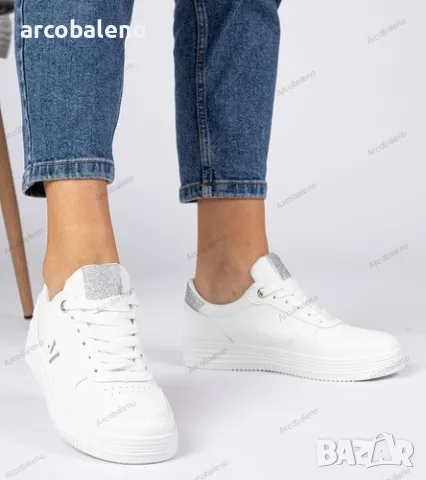 Дамски маратонки със златен и сребърен блясък Emilia, 3цвята , снимка 10 - Маратонки - 49426464