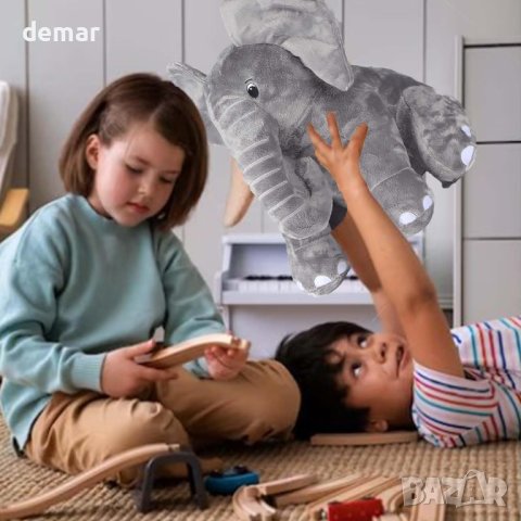 Плюшена играчка Sricam – сив слон, снимка 4 - Плюшени играчки - 42142514