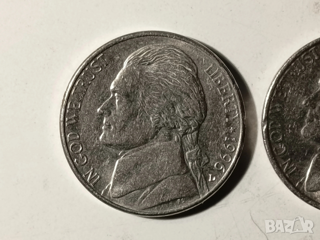 5 американски цента различни години, снимка 6 - Нумизматика и бонистика - 53214125