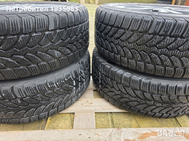 Лети джанти 16ки 5х112 Mercedes + зимни гуми 205/55/16 Bridgestone, снимка 11 - Гуми и джанти - 53541614