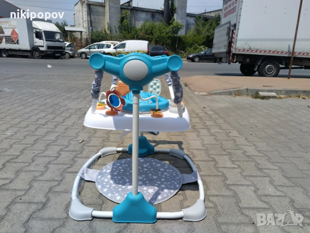 MONI Детско бънджи HOP син, снимка 9 - Проходилки - 53565090