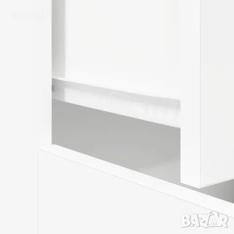 vidaXL Сайдборд, бял, 60x30x75 см, инженерно дърво, снимка 10 - Бюфети - 56147743