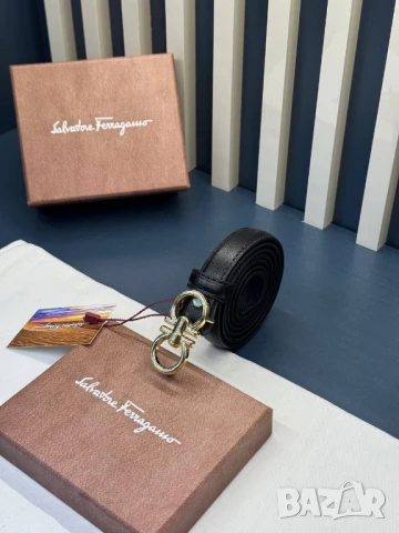 колани от естествена кожа в кутия Salvatore Ferragamo , снимка 9 - Колани - 50588641