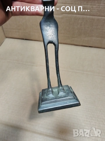 Стара Африканска Бронзова Статуетка. / НОМЕР 652., снимка 13 - Антикварни и старинни предмети - 53327400