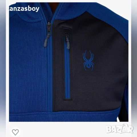 spyder men's gait half zip jacket - страхотно мъжко горнище НОВО БЕЗ ЕТИКЕТИ 2ХЛ, снимка 2 - Спортни дрехи, екипи - 53470195