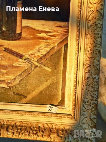 Авторски натюрморт с маслени бои , снимка 8 - Картини - 53093959