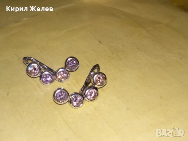 ИЗЯЩНИ СРЕБЪРНИ СКЪПОЦЕННИ АРТ ОБЕЦИ РОДИРАНО СРЕБРО 925 с ЮВЕЛИРНО ФАСЕТИРАН ИСКРЯЩ АМЕТИСТ 35020, снимка 13 - Обеци - 39547590