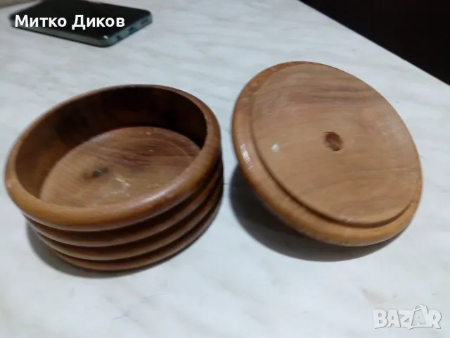 Купа с капак винтидж от соца фи 11см и Н-5 см, снимка 3 - Антикварни и старинни предмети - 55735707