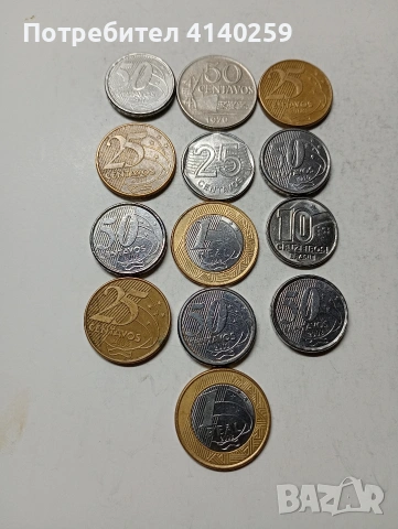 БРАЗИЛИЯ МОНЕТИ 