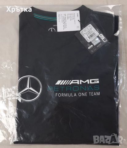 Mercedes AMG F1 Large Logo - Оригинална мъжка тениска размер M, снимка 12 - Тениски - 52939116