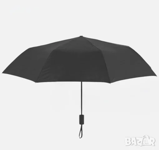 Сгъваем автоматичен чадър за дъжд Черен, 30cm, снимка 2 - Други - 56099866