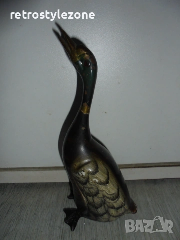 № 8518  стара метална фигурка на патица  , снимка 6 - Други ценни предмети - 53688164