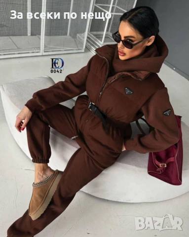 Prada амски Спортен Комплект С 3 Части🔝Дамски Спортен Екип Код SK500, снимка 4 - Спортни екипи - 53039296