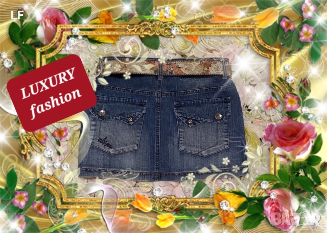 Дънкови поли, снимка 3 - Поли - 52575757