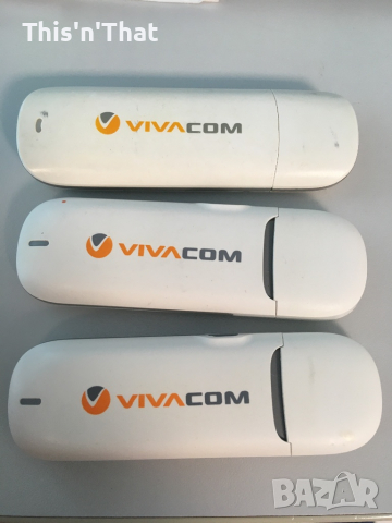 3G Донгъли на Vivacom USB Stick, снимка 3 - Мрежови адаптери - 36378690