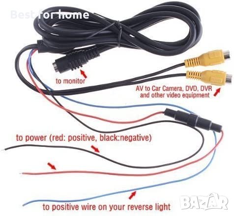 TFT ЦВЕТЕН МОНИТОР 7инча с висока разделителна способност 800*480 LCD камера за задно виждане , снимка 3 - Друга електроника - 40784721