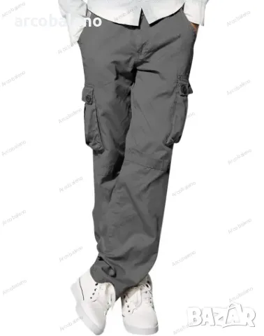 Мъжки свободни ежедневни прави карго панталони с няколко джоба, 5цвята , снимка 17 - Панталони - 47792981