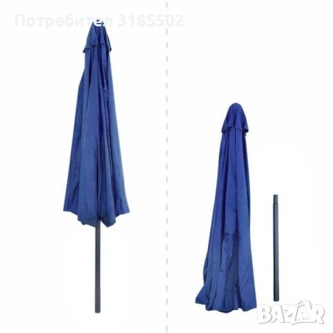 Градински чадър Muhler U1023 в стилен и изчистен цвят, D 3.5m, снимка 3 - Други - 51392367