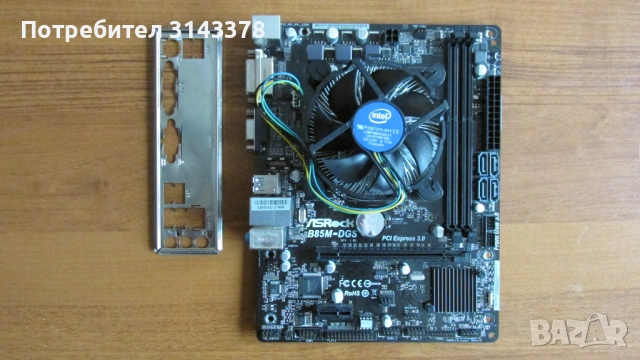 Дъно с процесор Intel i7-4770 и 16 GB DDR3