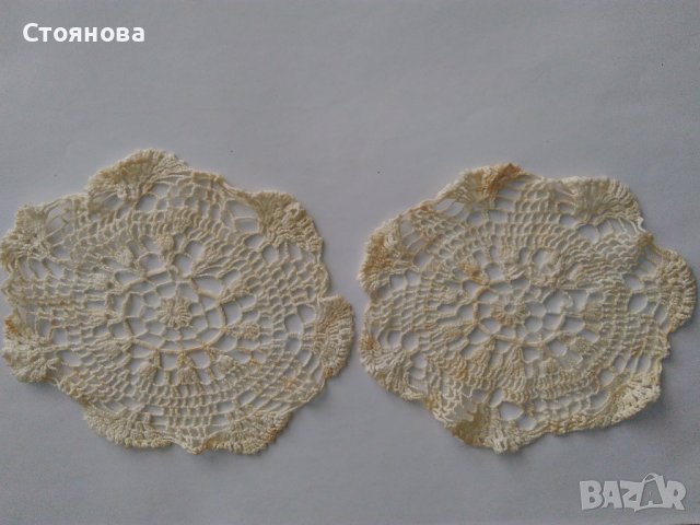 Ръчно плетени на една кука карета и салфетки, снимка 11 - Декорация за дома - 42079141